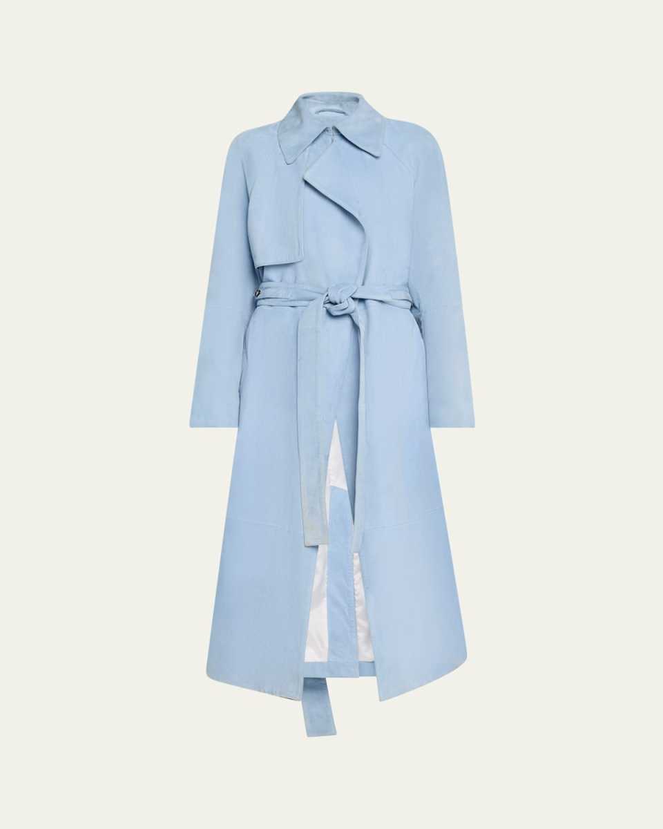 Ramona Suede Trench Coat